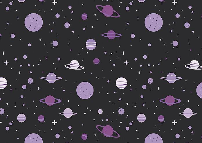 Space Explorer, Galactic Grape - Twist&Fit Roller Blind - Image 6